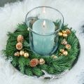 Zlaté jesenné plody, slávnostné jesenné dekorácie, prírodné dekoratívne žalude, adventná dekorácia Ø1,5 – 2,5 cm D1,5 – 3 cm 300 g | Floristik24.sk