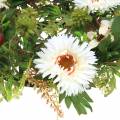 Floristik24 Jesenný veniec chryzantéma biely Ø30cm