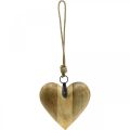 Floristik24 Drevené srdce, ozdobné srdiečko na zavesenie, dekorácia srdiečka V19cm