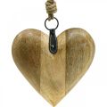 Floristik24 Drevené srdce, ozdobné srdiečko na zavesenie, dekorácia srdiečka V19cm