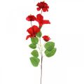 Floristik24 Umelý kvet konárik ibišteka červený deko konárik ibišteka V107cm