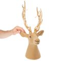 Dekoratívna socha jelenej hlavy s veľkými parohmi, 52 cm | Floristik24.sk