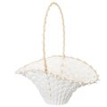 Floristik24 Svadobný kvetinový košík pre dievčatá 24 cm x 17 cm