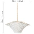 Svadobný kvetinový košík pre dievčatá 24 cm x 17 cm | Floristik24.sk