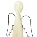 Drevený anjel, prírodný, drevená figúrka anjela strážneho, moderná, V27,5 cm | Floristik24.sk