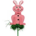 Floristik24 Drevená palica králik na palici 7cm 24ks