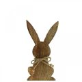 Floristik24 Drevený zajačik na sedenie, mangové drevo, veľkonočná dekorácia prírodné farby V18,5cm