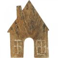 Floristik24 Drevený domček Vianočný domček drevený domček drevený stojan V15cm