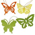 Floristik24 Drevené motýliky na zavesenie 8cm - 10cm 24ks