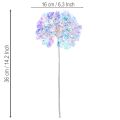 Umelá kvitnúca vetvička hortenzie v dúhových farbách 36 cm 2 ks | Floristik24.sk