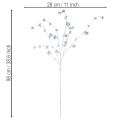 Umelá jemná kvitnúca vetvička s dúhovými kvetmi, 98 cm | Floristik24.sk