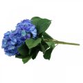 Floristik24 Umelý kvet hortenzie Modrá hodvábna kytica 42cm