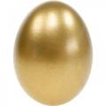 Floristik24 Slepačie vajíčka Zlaté vyfúknuté vajíčka Veľkonočná dekorácia 10ks