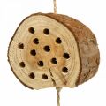 Floristik24 Hmyz hotelové drevo H65cm Hniezdiaca pomôcka na zavesenie