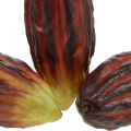 Floristik24 Kakaové ovocie umelá deko výkladná skriňa fialovo-zelená 17cm 3ks