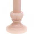Floristik24 Ozdobná tyčová sviečka ružová nostalgia sviečka vosková jednofarebná 25cm