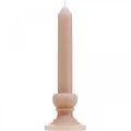 Floristik24 Ozdobná tyčová sviečka ružová nostalgia sviečka vosková jednofarebná 25cm