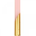 Floristik24 Sviečky stromček pyramídové sviečky ružové, zlaté sviečky H105mm 10ks