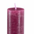 Sviečky jednofarebné tyčinkové sviečky Berry 34x240mm 4 ks | Floristik24.sk