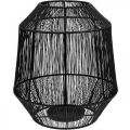 Floristik24 Svietnik Black Deco Lantern Drôtený košík Ø24cm V28cm