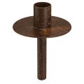 Floristik24 Svietnik na fľaše hrdzavý vzhľad Ø8,5cm V12cm 2ks