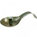 Floristik24 Svietnik kovová lyžica starožitného vzhľadu s patinou 25x11x5cm