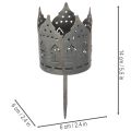 Svietniky na čajové sviečky s hrotom, držiaky v tvare domčeka na stĺpové sviečky, 6 cm, 2 kusy | Floristik24.sk