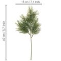 Umelý borovicový konár na zimnú dekoráciu, 40 cm, 4 kusy | Floristik24.sk