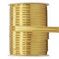 Floristik24 Curlingová stuha darčeková stuha zlatá so zlatými prúžkami 10mm 250m