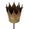 Dekoratívna koruna na paličke, vintage dekorácia na črepníkové rastliny, 73 cm | Floristik24.sk