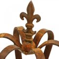 Vintage ozdobná korunka patina kovová dekorácia Ø20cm V28cm | Floristik24.sk