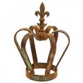 Floristik24 Vintage ozdobná korunka patina kovová dekorácia Ø20cm V28cm
