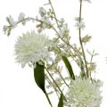 Floristik24 Umelý lúčny kvet Kytica z bieleho hodvábu Umelé kvety
