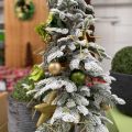 Floristik24 Umelý vianočný stromček slim zasnežená zimná dekorácia V180cm