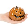 Keramická tekvica LED Halloween dekorácia malá 10 cm | Floristik24.sk