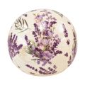 Floristik24 Keramická guľa s motívom levandule keramická dekorácia fialová krémová 12cm