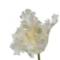 Floristik24 Umelý kvet, papagáj tulipán bielozelený, jarný kvet 69cm