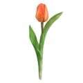 Floristik24 Umelý kvet Tulipán Orange Real Touch jarný kvet V21cm