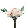 Floristik24 Kytica umelých kvetov pivonky paeonia ruže eukalyptus umelé 32cm