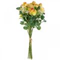 Floristik24 Umelé kvety deko kytica ranunculus umelá žltá 32cm