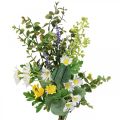 Floristik24 Umelá kytica s dekoráciou umelých kvetov eukalyptus 48cm