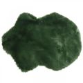 Floristik24 Dekoračný kožušinový koberec zelená umelá kožušina 55×38cm