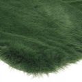 Floristik24 Dekoračný kožušinový koberec zelená umelá kožušina 55×38cm