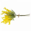Floristik24 Umelá rastlina, strieborná akácia, deco mimóza žltá, 39cm 3ks