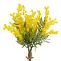 Floristik24 Umelá rastlina, strieborná akácia, deco mimóza žltá, 39cm 3ks