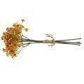 Floristik24 Gypsophila umelé kvety Gypsophila Orange L30cm 6ks v zväzku