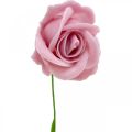 Floristik24 Umelé ruže ružový vosk ruže deko ruže vosk Ø6cm 18ks