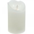 Floristik24 LED sviečka vosková sviečka sviečka teplá biela Ø7,5cm V12,5cm