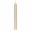 LED sviečka v bielej farbe s teplým bielym svetlom, 24 cm, s časovačom, 2 kusy | Floristik24.sk