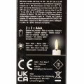 LED sviečka v bielej farbe s